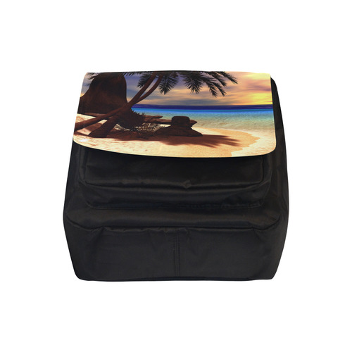 Awesome sunset over a tropical island Crossbody Nylon Bags (Model 1633)