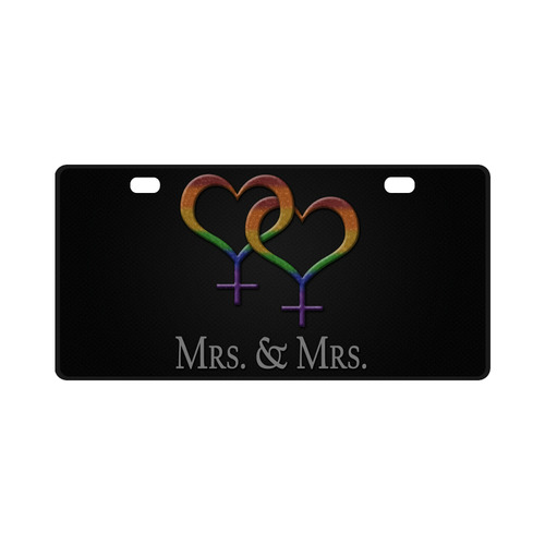 Mrs. and Mrs. License Plate