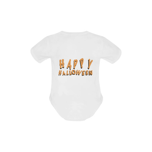 Happy Halloween Baby Powder Organic Short Sleeve One Piece (Model T28)