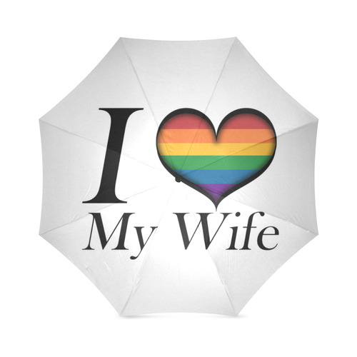 I Heart My Wife Foldable Umbrella (Model U01)