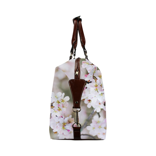 Photography Branch with Spring Flowers white Classic Travel Bag (Model 1643)