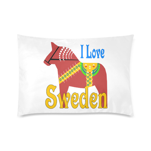 Dalahorse Sweden Custom Zippered Pillow Case 20"x30"(Twin Sides)