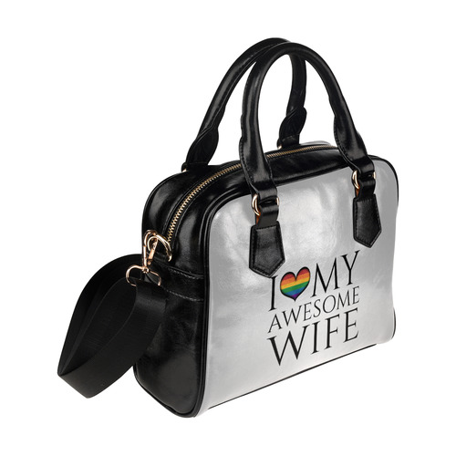 I Heart My Awesome Wife Shoulder Handbag (Model 1634)