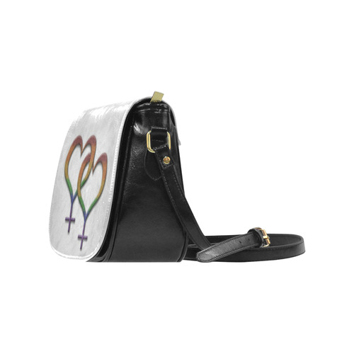 Rainbow Female Gender Symbols Classic Saddle Bag/Large (Model 1648)