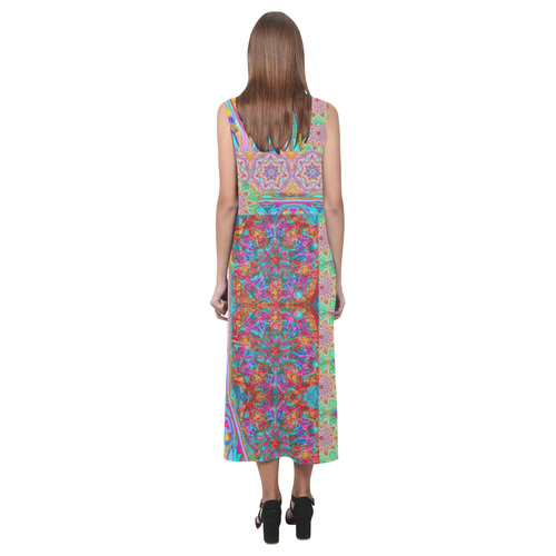 colors Phaedra Sleeveless Open Fork Long Dress (Model D08)