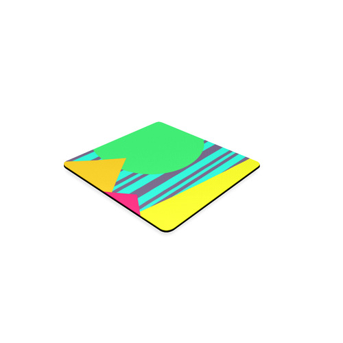 Shapes and Colors Square Coaster