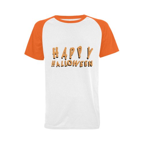 Happy Halloween Men's Raglan T-shirt Big Size (USA Size) (Model T11)
