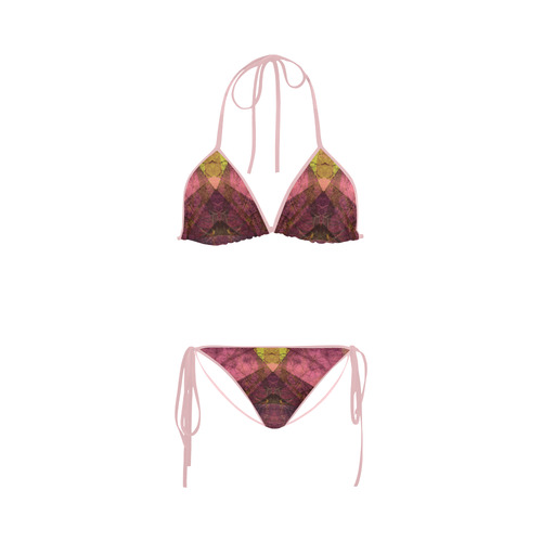 Pink PATTERN GARDEN NO6_B2 Custom Bikini Swimsuit