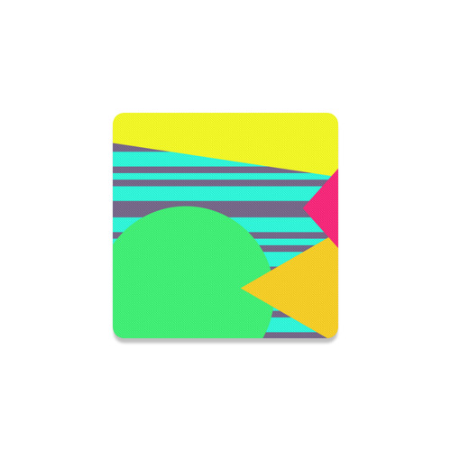 Shapes and Colors Square Coaster