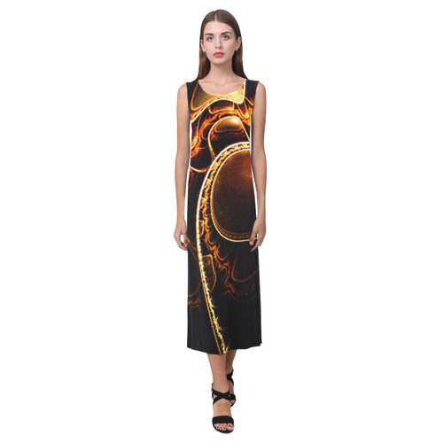 Dragon Eggs Phaedra Sleeveless Open Fork Long Dress (Model D08)