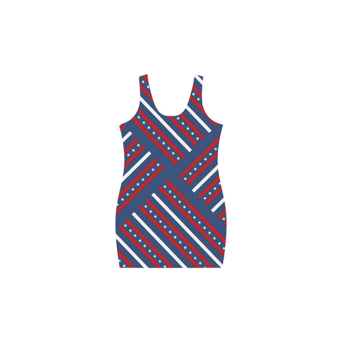 Patriotic Crisscross Medea Vest Dress (Model D06)