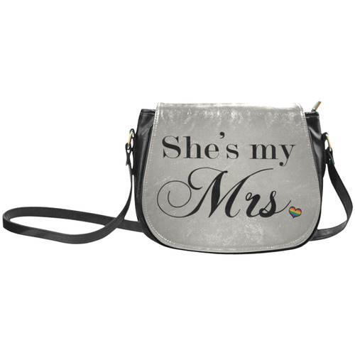 She's My Mrs. Classic Saddle Bag/Large (Model 1648)