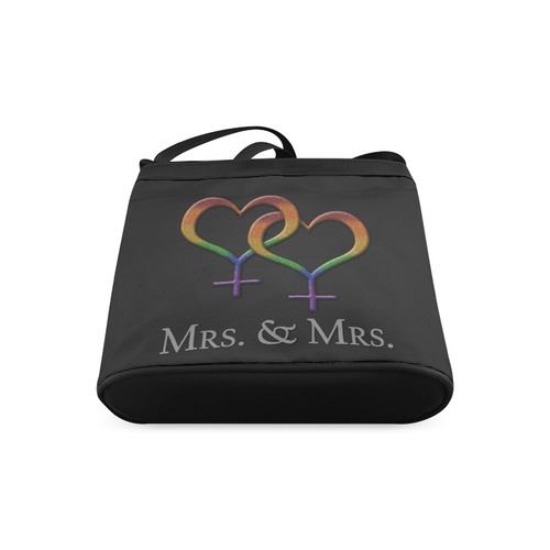 Mrs. and Mrs. Lesbian Pride Crossbody Bags (Model 1613)
