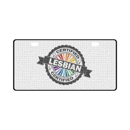 Certified Lesbian Stamp License Plate