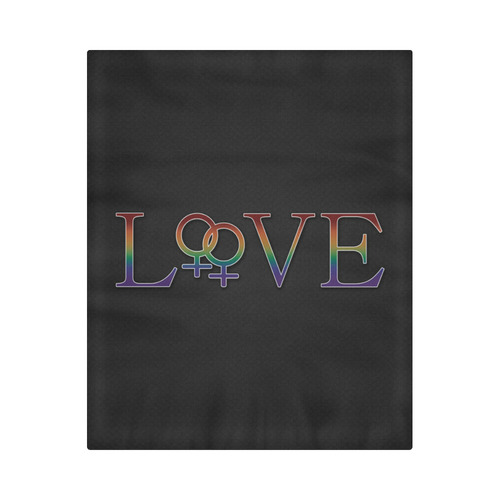Lesbian Pride Rainbow love Duvet Cover 86"x70" ( All-over-print)