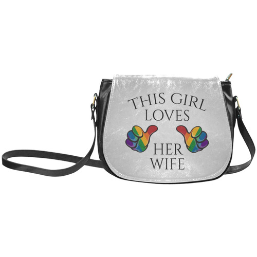 This Girl Loves Her Wife Classic Saddle Bag/Large (Model 1648)