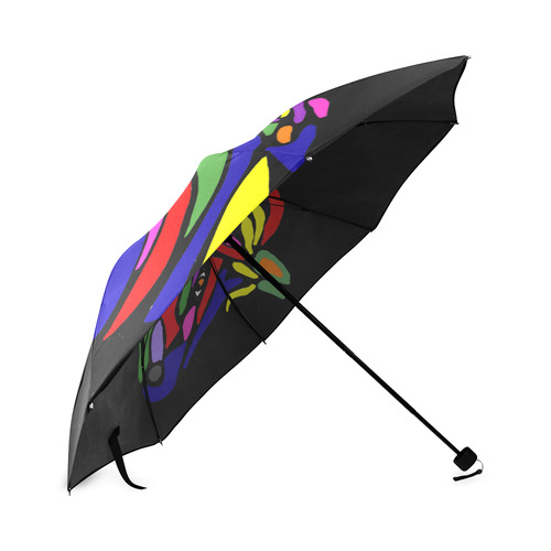 Cool Artsy Horses Abstract Art Foldable Umbrella (Model U01)