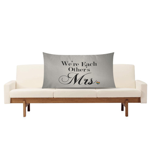 We're Each Other's Mrs. Rectangle Pillow Case 20"x36"(Twin Sides)