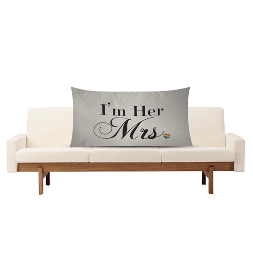 I'm Her Mrs. Rectangle Pillow Case 20"x36"(Twin Sides)