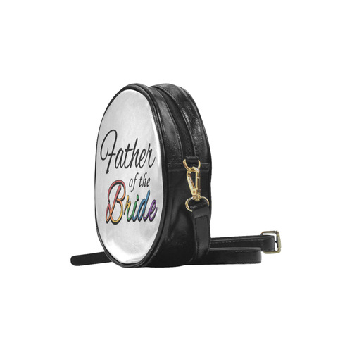 Rainbow "Father of the Bride" Round Sling Bag (Model 1647)