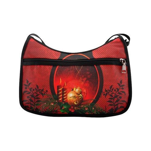 Christmas, christmas balls and candle Crossbody Bags (Model 1616)