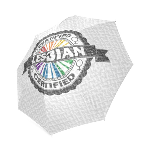 Certified Lesbian Stamp Foldable Umbrella (Model U01)