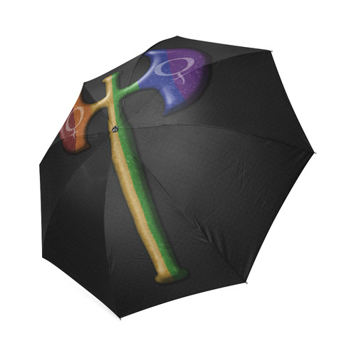 Rainbow Lesbian Pride Labrys Foldable Umbrella (Model U01)
