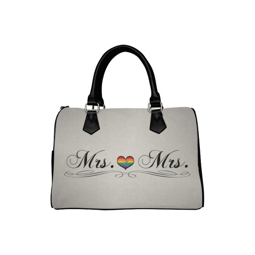 Mrs. & Mrs. Lesbian Design Boston Handbag (Model 1621)