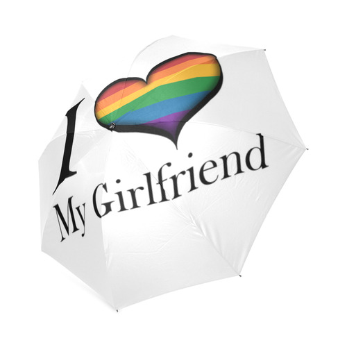 I Heart My Girlfriend Foldable Umbrella (Model U01)