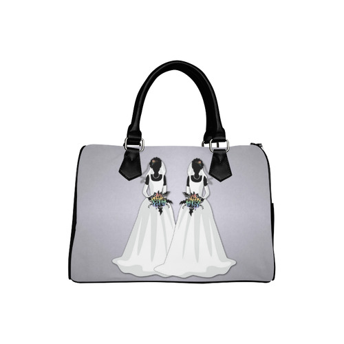 A-Line Dress Lesbian Brides Boston Handbag (Model 1621)