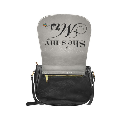 She's My Mrs. Classic Saddle Bag/Large (Model 1648)