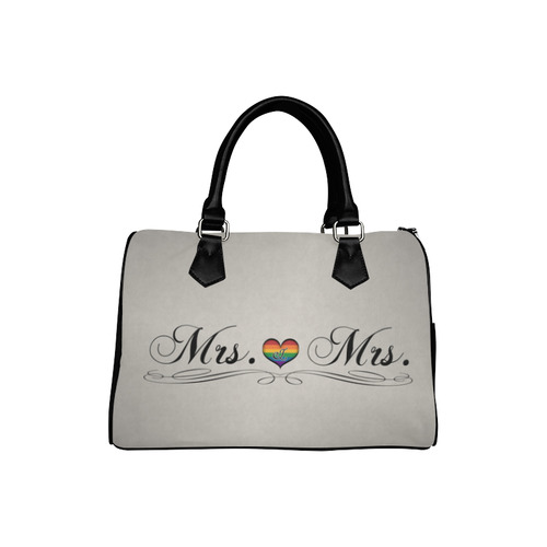 Mrs. & Mrs. Lesbian Design Boston Handbag (Model 1621)