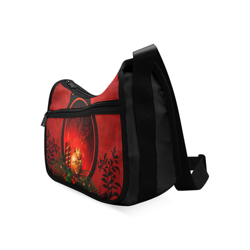 Christmas, christmas balls and candle Crossbody Bags (Model 1616)