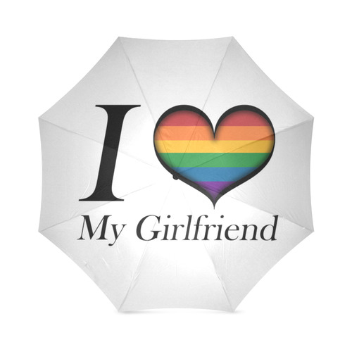 I Heart My Girlfriend Foldable Umbrella (Model U01)