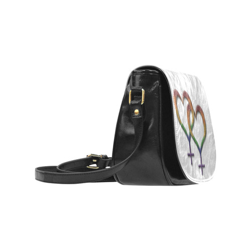 Rainbow Female Gender Symbols Classic Saddle Bag/Large (Model 1648)