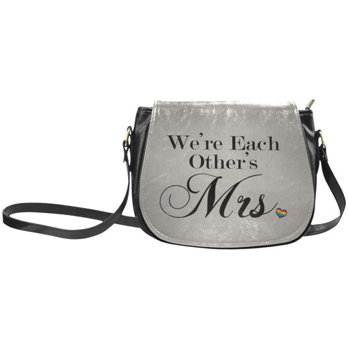 We're Each Other's Mrs. Classic Saddle Bag/Large (Model 1648)