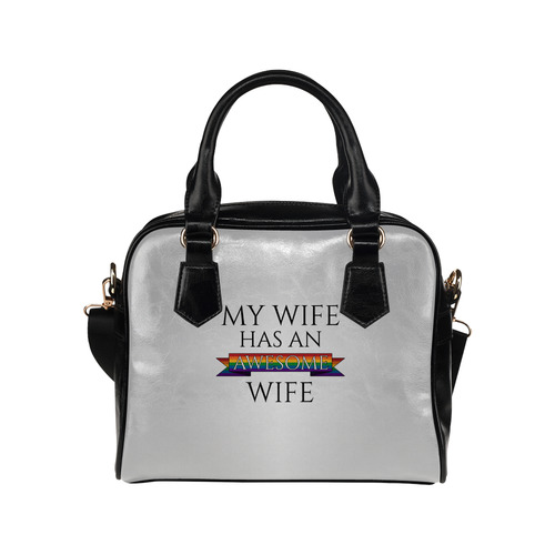 My Wife Has an Awesome Wife Shoulder Handbag (Model 1634)