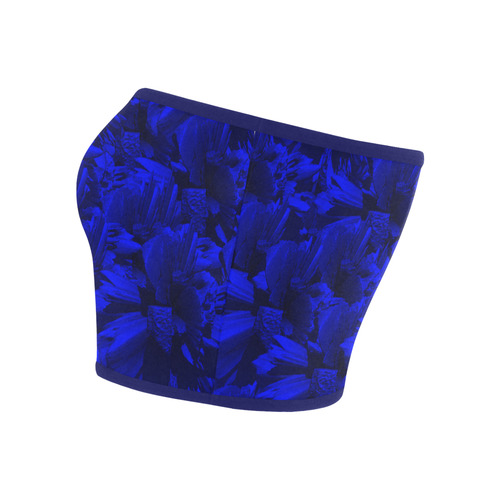 A202 Blue Peaks Abstract Bandeau Top