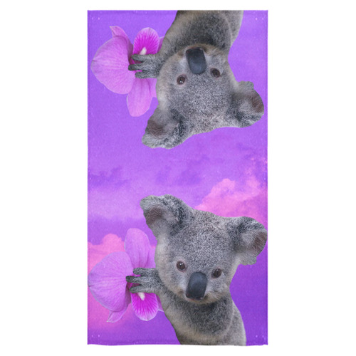 Koala and Orchid Bath Towel 30"x56"