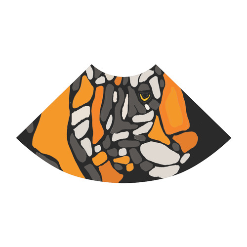 Cool Tiger Abstract Art Atalanta Sundress (Model D04)