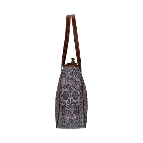 skull pink Classic Tote Bag (Model 1644)
