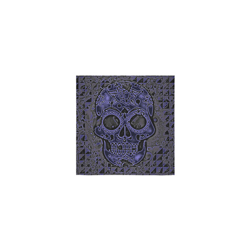 skull blue Square Towel 13“x13”
