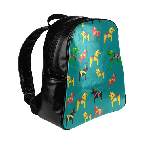 Dala Horses Decorative and Cute Multi-Pockets Backpack (Model 1636)