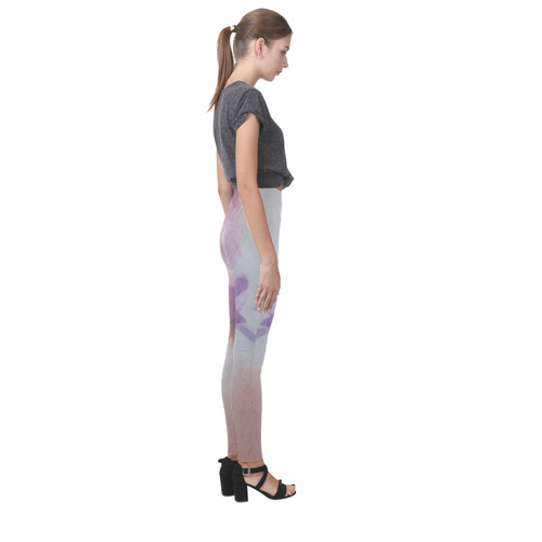 Abstract Floral Watercolor Cassandra Women's Leggings (Model L01)