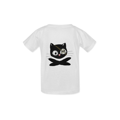 Cute Pirate Kitty Cat With Eye Patch Kid's  Classic T-shirt (Model T22)
