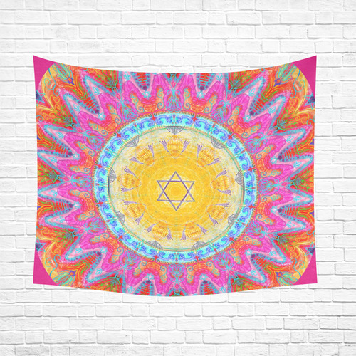 chuppah 3 Cotton Linen Wall Tapestry 60"x 51"