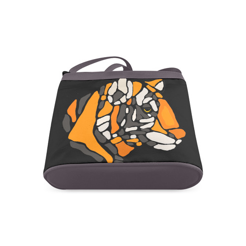 Cool Tiger Abstract Art Crossbody Bags (Model 1613)