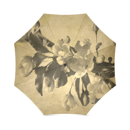 Photography Bough with Blossoms old vintage style Foldable Umbrella (Model U01)