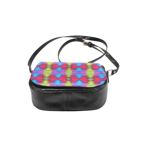 Colorful Painting Goa Pattern Classic Saddle Bag/Large (Model 1648)