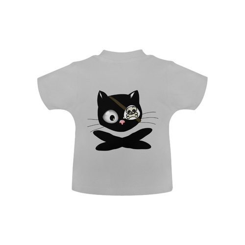 Cute Pirate Kitty Cat With Eye Patch Baby Classic T-Shirt (Model T30)